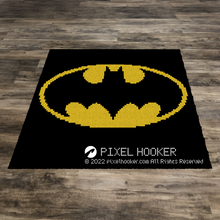 Load image into Gallery viewer, Black and Yellow Batman Logo