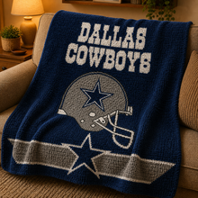 Load image into Gallery viewer, Dallas Cowboys Logo and Helmet (Row by Row Pattern)
