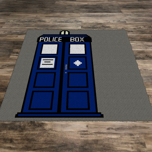 Dr Who Tardis (Row by Row)