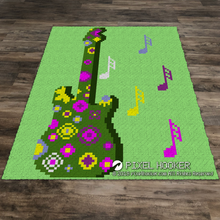 Load image into Gallery viewer, 3D Flowerful Guitar