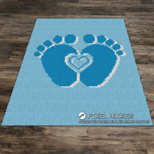 Load image into Gallery viewer, 3D Heart Between Feet