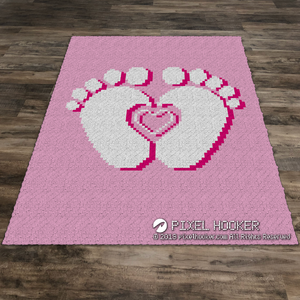 3D Heart Between Feet