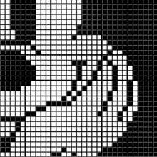 Load image into Gallery viewer, Black and White Mickey Mouse