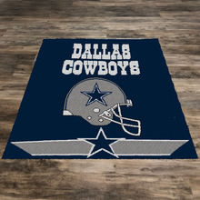 Load image into Gallery viewer, Dallas Cowboys Logo and Helmet (Row by Row Pattern)