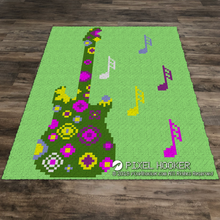Load image into Gallery viewer, 2D Flowerful Guitar