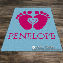 Load image into Gallery viewer, 2D Heart Between Baby Feet