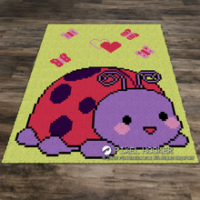 Load image into Gallery viewer, Purple Ladybug (Butterflies and Hearts)
