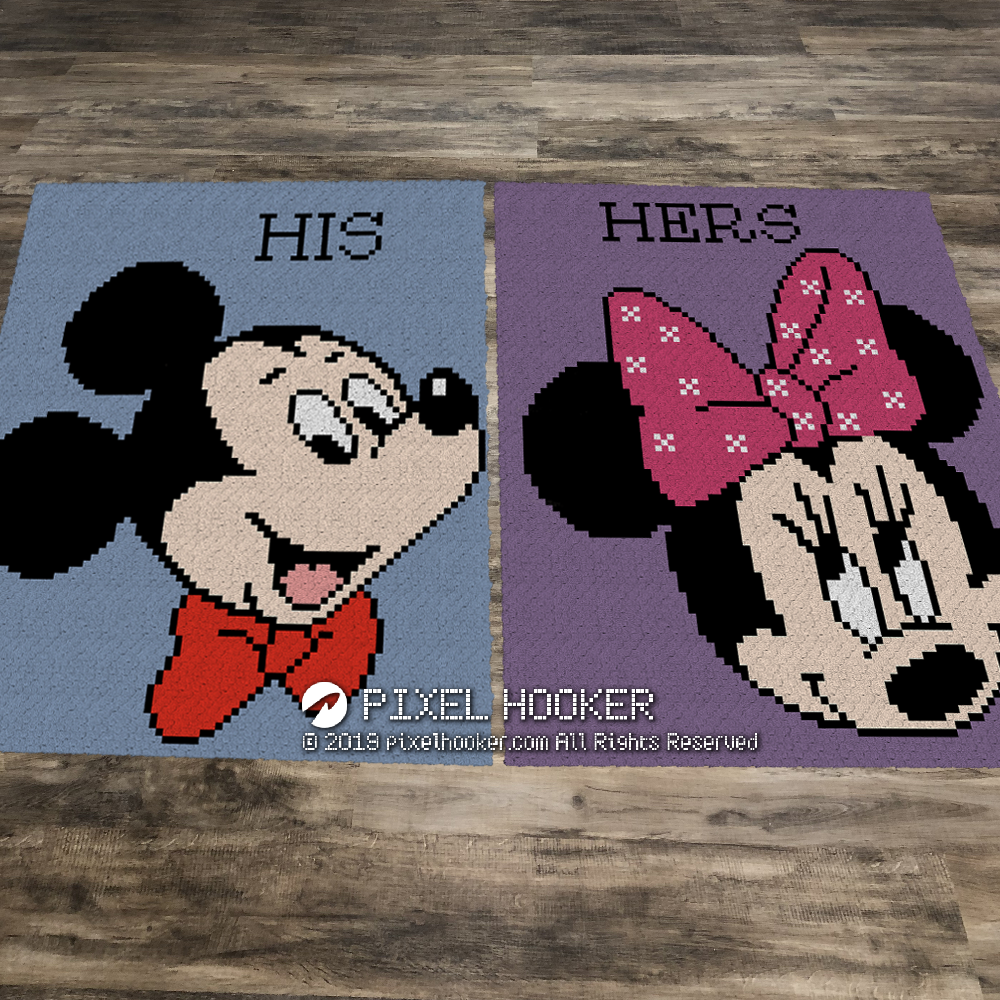 His and Her Mickey and Minnie set