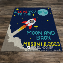 Load image into Gallery viewer, Mason Fly Me To The Moon (I love you to the moon and back)