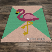Load image into Gallery viewer, Multi Colour Background Flamingo