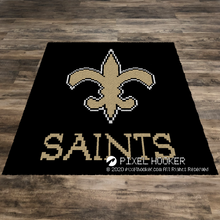 Load image into Gallery viewer, New Orleans Saints Logo (Black)