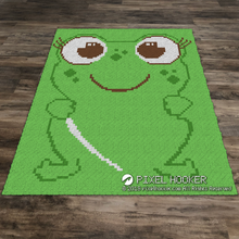 Load image into Gallery viewer, Smiley Frog Outline