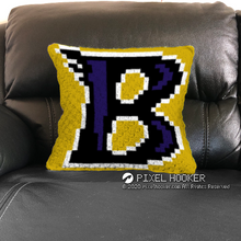 Load image into Gallery viewer, Baltimore Ravens Blanket and Pillow