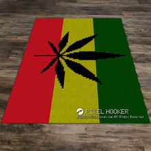 Load image into Gallery viewer, Reggae Weed Flag