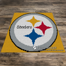 Load image into Gallery viewer, Pittsburgh Steelers Logo (Yellow)